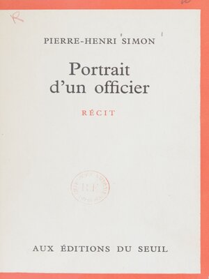 cover image of Portrait d'un officier
